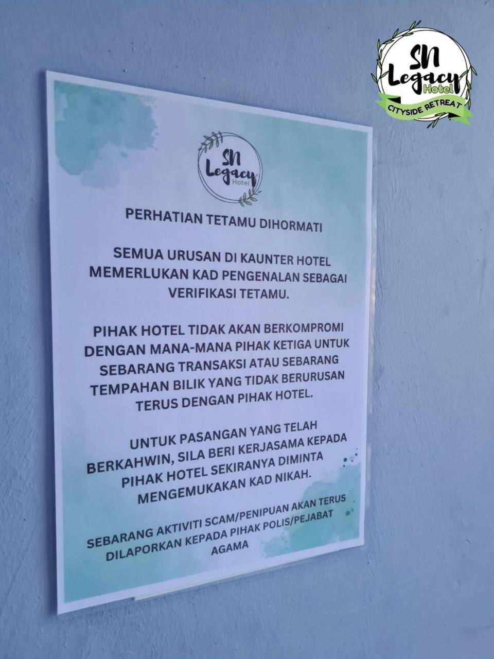 Hotel Sn Legacy Kuala Terengganu Exteriör bild